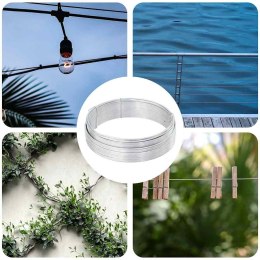 VidaXL Drut do wiązania ogrodzeń Srebrny 25 m