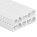 VidaXL Kanał elektroinstalacyjny, 15x10 mm, 10 m, PVC