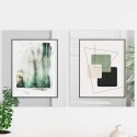 VidaXL Lustro Mozaikowe Geometryczny 3 pcs Srebrny 30 x 30 cm Szkło