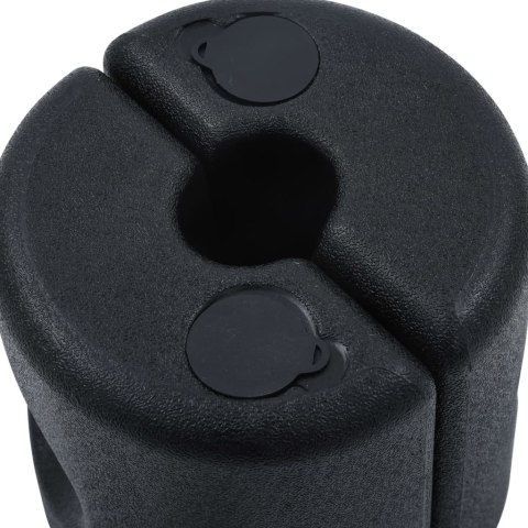 OBCIĄŻNIKI OGRODOWE DO NAMIOTU ALTANY 4SZT CZARNE PODSTAWY DO RUREK 25-30MM