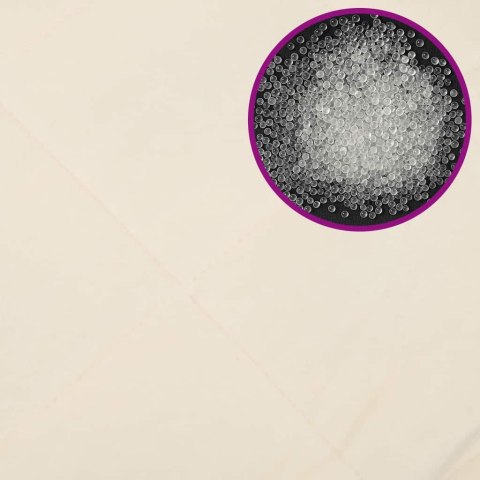 VidaXL Koc obciążeniowy, kremowy, 120x180 cm, 5 kg, tkanina