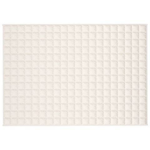 VidaXL Koc obciążeniowy, kremowy, 138x200 cm, 6 kg, tkanina