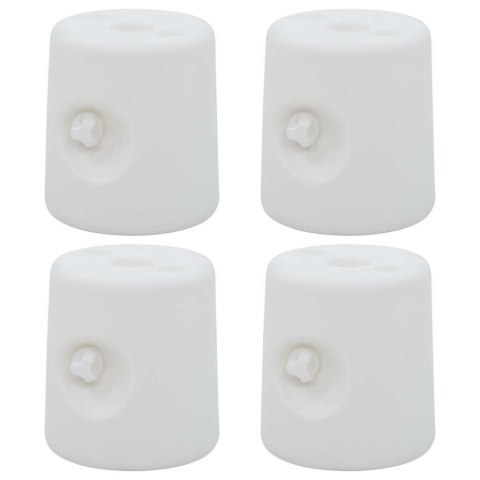 VidaXL Plastikowe obciążniki do namiotu ogrodowego, 4 szt., PE, białe