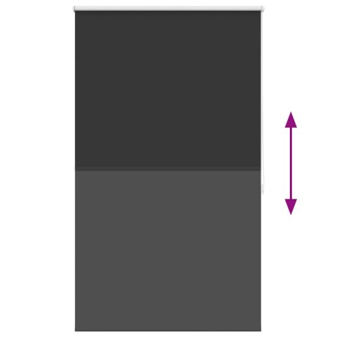 VidaXL Roleta zaciemniająca 104,4x175 cm Szerokość tkaniny 100 cm czarny