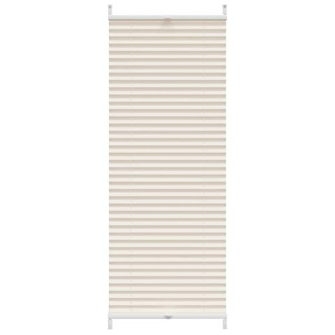 Roleta plisowana, kremowa (40x125cm).