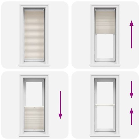 Roleta plisowana, kremowa (50x100cm)