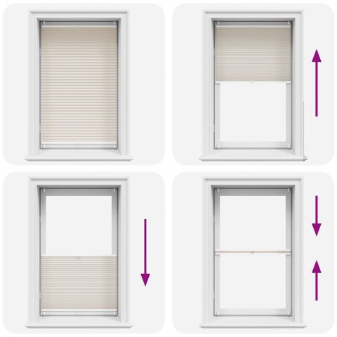 Roleta plisowana, kremowa (70x150 cm)