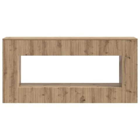 VidaXL Konsola Dąb Rzemieślniczy 155 x 29 x 74 cm Drewno inżynieryjne