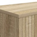 VidaXL Konsola Paski Dąb Sonoma 155 x 29 x 74 cm Drewno inżynieryjne