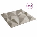 VidaXL Panele ścienne 12 pcs Beton diamentowy 50 x 50 cm Pianka XPS