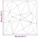 VidaXL Panele ścienne 12 pcs Beton diamentowy 50 x 50 cm Pianka XPS