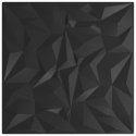 VidaXL Panele ścienne 12 pcs Czarny 50 x 50 cm Pianka XPS