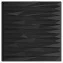 VidaXL Panele ścienne 12 pcs Czarny kamień 50 x 50 cm Pianka XPS