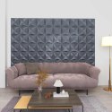 VidaXL Panele ścienne 12 pcs Origami szare 50 x 50 cm Pianka XPS