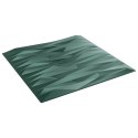 VidaXL Panele ścienne 12 pcs Zielony kamień 50 x 50 cm Pianka XPS