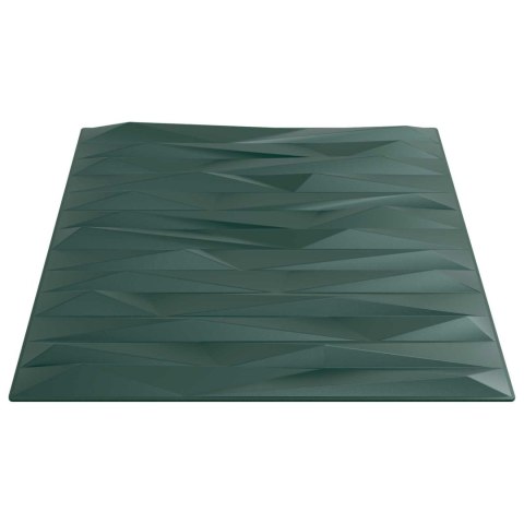 VidaXL Panele ścienne 12 pcs Zielony kamień 50 x 50 cm Pianka XPS
