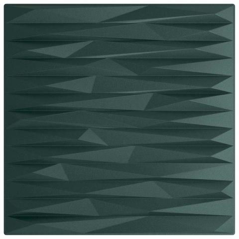 VidaXL Panele ścienne 12 pcs Zielony kamień 50 x 50 cm Pianka XPS