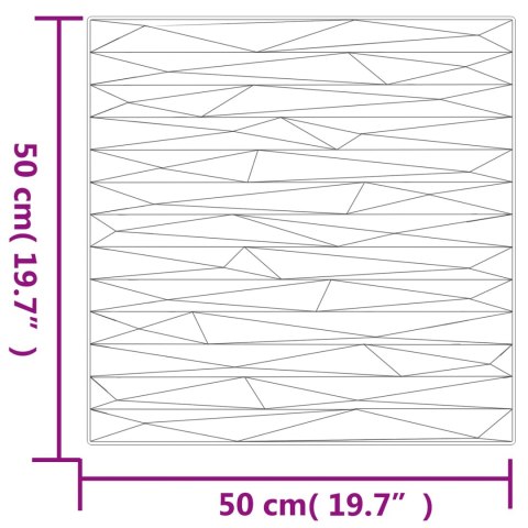 VidaXL Panele ścienne 12 pcs Zielony kamień 50 x 50 cm Pianka XPS