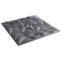 VidaXL Panele ścienne 24 pcs Ametyst szary 50 x 50 cm Pianka XPS