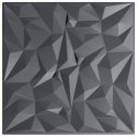 VidaXL Panele ścienne 24 pcs Ametyst szary 50 x 50 cm Pianka XPS