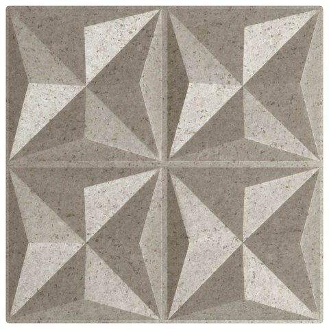 VidaXL Panele ścienne 24 pcs Beton origami 50 x 50 cm Pianka XPS