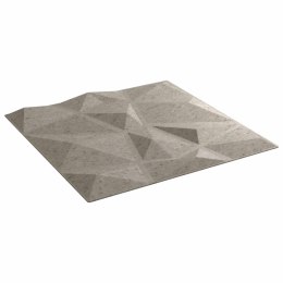 VidaXL Panele ścienne 24 pcs Betonowy Szary 50 x 50 cm Pianka XPS