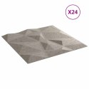 VidaXL Panele ścienne 24 pcs Betonowy Szary 50 x 50 cm Pianka XPS