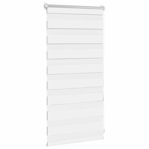 VidaXL Roleta Zebra 40,9x100 cm Szerokość materiału 36,7 cm biała