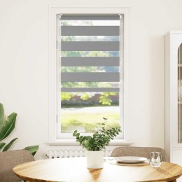 VidaXL Roleta Zebra 40,9x100 cm Szerokość tkaniny 36,7 cm szara