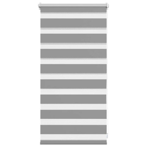 VidaXL Roleta Zebra 40,9x100 cm Szerokość tkaniny 36,7 cm szara