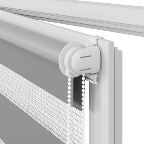 VidaXL Roleta Zebra 40,9x100 cm Szerokość tkaniny 36,7 cm szara