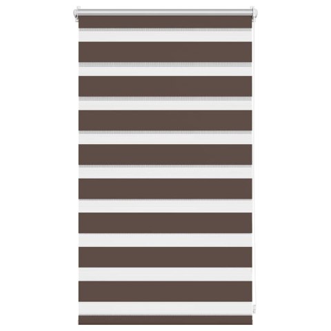 VidaXL Roleta Zebra 50,9x100 cm Szerokość tkaniny 46,7 cm kawa