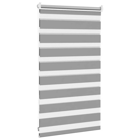 VidaXL Roleta Zebra 50,9x100 cm Szerokość tkaniny 46,7 cm szara