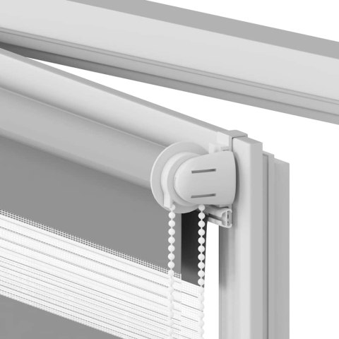 VidaXL Roleta Zebra 60,9x120 cm Szerokość tkaniny 56,7 cm szara