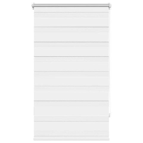 VidaXL Roleta Zebra 70,9x120 cm Szerokość tkaniny 66,7 cm biała