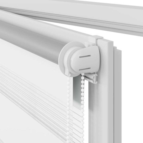 VidaXL Roleta Zebra 70,9x120 cm Szerokość tkaniny 66,7 cm biała