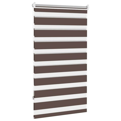VidaXL Roleta Zebra 70,9x120 cm Szerokość tkaniny 66,7 cm kawa