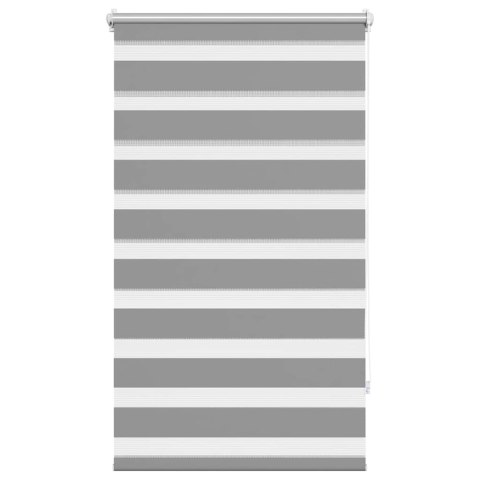 VidaXL Roleta Zebra 70,9x120 cm Szerokość tkaniny 66,7 cm szara
