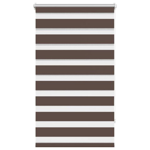 VidaXL Roleta Zebra 90,9x150 cm Szerokość tkaniny 86,7 cm kawa