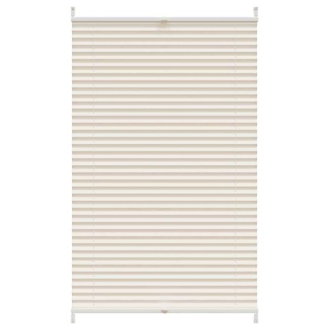 VidaXL Roleta plisowana, 90 x 100 cm, kremowa