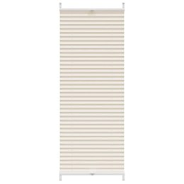 VidaXL Roleta plisowana, kremowa (50x150cm)