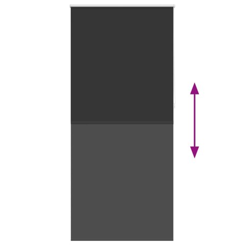 VidaXL Roleta zaciemniająca 104,4x230 cm Szerokość tkaniny 100 cm czarny