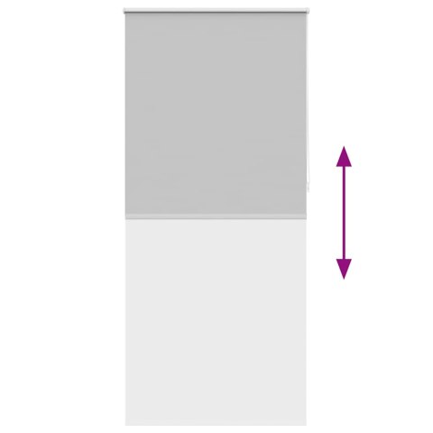 VidaXL Roleta zaciemniająca 104,4x230 cm Szerokość tkaniny 100 cm szary