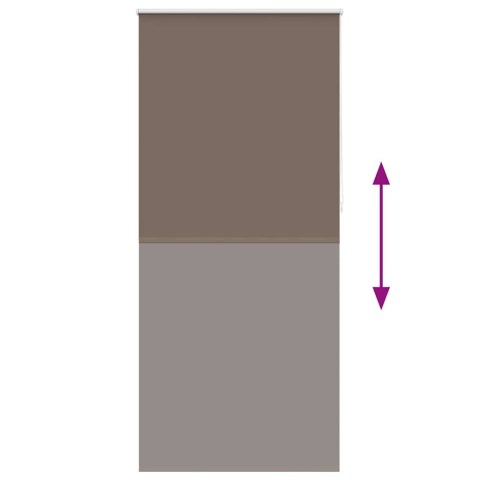 VidaXL Roleta zaciemniająca 124,4x230 cm Szerokość tkaniny 120 cm kolor kawowy