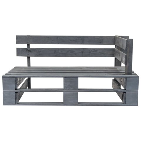 VidaXL Sofa ogrodowa z palet z piaskowymi poduszkami, sosna