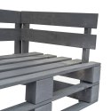 VidaXL Sofa ogrodowa z palet z piaskowymi poduszkami, sosna