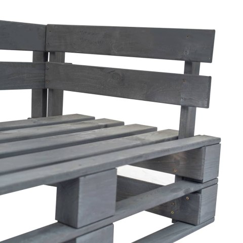 VidaXL Sofa ogrodowa z palet z piaskowymi poduszkami, sosna