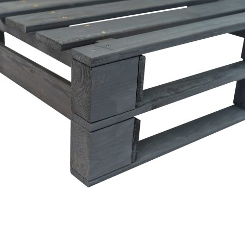 VidaXL Sofa ogrodowa z palet z piaskowymi poduszkami, sosna