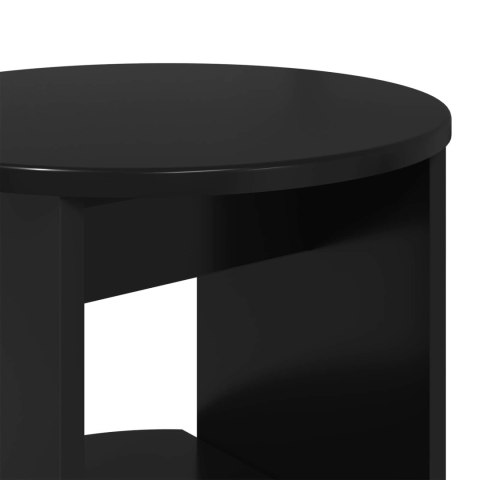 VidaXL Szafka boczna Czarny 40 x 40 x 100 cm Drewno inżynieryjne