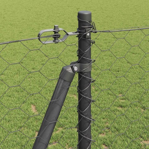 VidaXL Słupek ogrodzeniowy. Szary